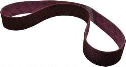 3M - 2-1/2" Wide x 60" OAL, Aluminum Oxide Abrasive Belt - Aluminum Oxide, Medium, Nonwoven, Series SC-BL - Eagle Tool & Supply