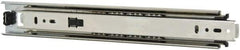 Knape & Vogt - 12" Slide Length, 12" Travel Length, Steel Precision Drawer Slide - 1/2" Wide, 1-13/16" High, 100 Lb Capacity at Full Extension, Chrome Finish - Eagle Tool & Supply