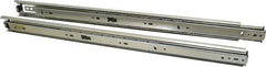 Knape & Vogt - 22" Slide Length, 22" Travel Length, Steel Precision Drawer Slide - 1/2" Wide, 1-13/16" High, 100 Lb Capacity at Full Extension, Chrome Finish - Eagle Tool & Supply