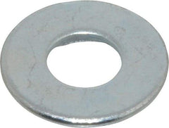 Value Collection - 3/8" Screw, Grade 2 Steel USS Flat Washer - 0.433" ID x 1.03" OD, 0.104" Thick, Zinc-Plated Finish - Eagle Tool & Supply