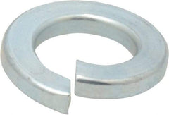 Value Collection - 1/2", 1/8" Thick Split Lock Washer - Grade 2 Steel, Zinc-Plated Finish, 0.502" Min ID, 0.512" Max ID, 0.779" Min OD, 0.869" Max OD - Eagle Tool & Supply
