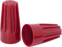 Ideal - 2, 14 to 4, 12 AWG, 600 Volt, Flame Retardant, Standard Twist on Wire Connector - Red, 221°F - Eagle Tool & Supply