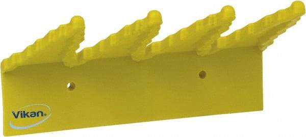 Vikan - 22 Lb, 6-1/2" Wide, 2-1/2" High, Polypropylene, Wall Bracket - 9-1/2" Long, 3 Holders - Eagle Tool & Supply