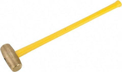 American Hammer - 12 Lb Head Nonsparking Hammer - 34" OAL, 31" Long Fiberglass Handle - Eagle Tool & Supply