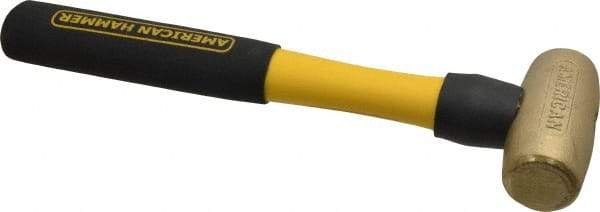 American Hammer - 2 Lb Head Nonmarring Mallet - 12" OAL, 11" Long Fiberglass Handle - Eagle Tool & Supply