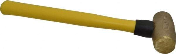 American Hammer - 3 Lb Head Nonmarring Mallet - 14-1/2" OAL, 13" Long Fiberglass Handle - Eagle Tool & Supply