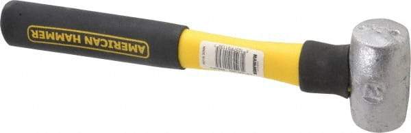 American Hammer - 2 Lb Head Nonmarring Mallet - 9-1/2" OAL, 8" Long Fiberglass Handle - Eagle Tool & Supply