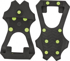 Winter Walking - Size 14, (Women's Size 12) Overboot Cleat - Steel Studs Traction, Black - Eagle Tool & Supply