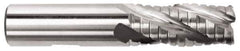 Hertel - 3/4" Diam, 2-1/2" LOC, 4 Flute Cobalt Roughing & Finishing Square End Mill - Uncoated, 4-5/8" OAL, 3/4" Shank Diam, Straight Shank, Non-Centercutting - Eagle Tool & Supply