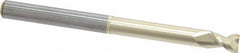 Accupro - 5/16", 7/16" LOC, 5/16" Shank Diam, 4" OAL, 2 Flute, Solid Carbide Square End Mill - Single End, ZrN Finish, Spiral Flute, 45° Helix, Centercutting, Right Hand Cut, Right Hand Flute - Eagle Tool & Supply
