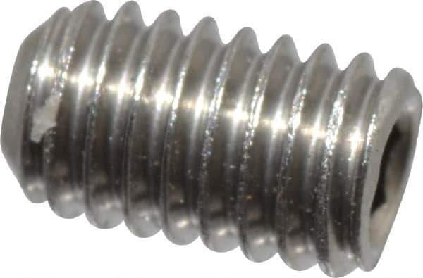 Value Collection - M3x0.50 Metric Coarse, 5mm OAL, Cup Point Set Screw - Grade 18-8 & Austenitic A2 Stainless Steel, 1.5mm Key - Eagle Tool & Supply