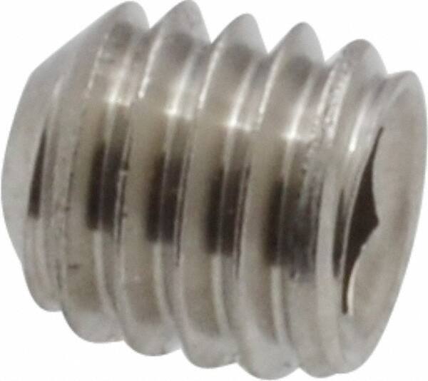 Value Collection - M3x0.50 Metric Coarse, 6mm OAL, Cup Point Set Screw - Grade 18-8 & Austenitic A2 Stainless Steel, 1.5mm Key - Eagle Tool & Supply
