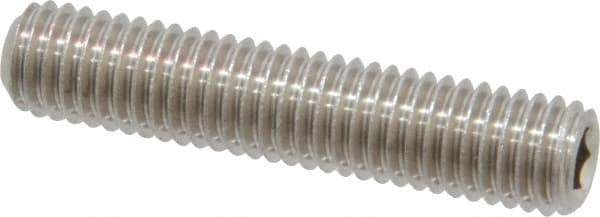 Value Collection - M8x1.25 Metric Coarse, 40mm OAL, Cup Point Set Screw - Grade 18-8 & Austenitic A2 Stainless Steel, 4mm Key - Eagle Tool & Supply