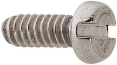 Value Collection - M1.6x0.35 Metric Coarse, 4mm Length Under Head Slotted Drive Machine Screw - Pan Head, Grade 18-8 & A2 Stainless Steel, Uncoated, Without Washer - Eagle Tool & Supply