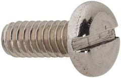 Value Collection - M2x0.40 Metric Coarse, 5mm Length Under Head Slotted Drive Machine Screw - Pan Head, Grade 18-8 & A2 Stainless Steel, Uncoated, Without Washer - Eagle Tool & Supply