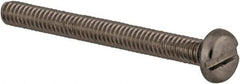 Value Collection - M2x0.40 Metric Coarse, 20mm Length Under Head Slotted Drive Machine Screw - Pan Head, Grade 18-8 & A2 Stainless Steel, Uncoated, Without Washer - Eagle Tool & Supply