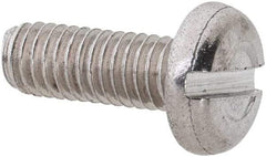 Value Collection - M3x0.50 Metric Coarse, 8mm Length Under Head Slotted Drive Machine Screw - Pan Head, Grade 18-8 & A2 Stainless Steel, Uncoated, Without Washer - Eagle Tool & Supply