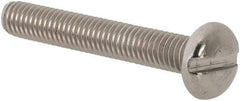 Value Collection - M3x0.50 Metric Coarse, 20mm Length Under Head Slotted Drive Machine Screw - Pan Head, Grade 18-8 & A2 Stainless Steel, Uncoated, Without Washer - Eagle Tool & Supply