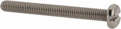 Value Collection - M3x0.50 Metric Coarse, 30mm Length Under Head Slotted Drive Machine Screw - Pan Head, Grade 18-8 & A2 Stainless Steel, Uncoated, Without Washer - Eagle Tool & Supply
