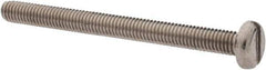 Value Collection - M3x0.50 Metric Coarse, 35mm Length Under Head Slotted Drive Machine Screw - Pan Head, Grade 18-8 & A2 Stainless Steel, Uncoated, Without Washer - Eagle Tool & Supply