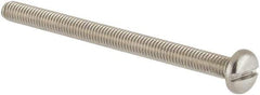 Value Collection - M3x0.50 Metric Coarse, 40mm Length Under Head Slotted Drive Machine Screw - Pan Head, Grade 18-8 & A2 Stainless Steel, Uncoated, Without Washer - Eagle Tool & Supply