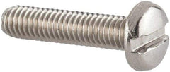 Value Collection - M3.5x0.60 Metric Coarse, 16mm Length Under Head Slotted Drive Machine Screw - Pan Head, Grade 18-8 & A2 Stainless Steel, Uncoated, Without Washer - Eagle Tool & Supply