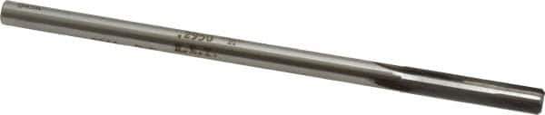 Made in USA - Letter M Carbide-Tipped 4 Flute Chucking Reamer - Straight Flute, 9/32" Straight Shank, 1-1/2" Flute Length, 6" OAL - Eagle Tool & Supply