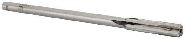 Made in USA - Letter R Carbide-Tipped 4 Flute Chucking Reamer - Straight Flute, 9/32" Straight Shank, 1-1/2" Flute Length, 6" OAL - Eagle Tool & Supply