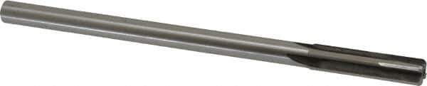 Made in USA - Letter Z Carbide-Tipped 4 Flute Chucking Reamer - Straight Flute, 3/8" Straight Shank, 1-3/4" Flute Length, 7" OAL - Eagle Tool & Supply