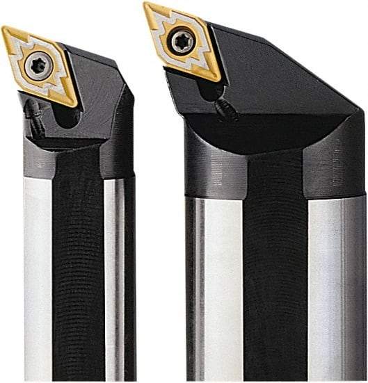 Seco - 0.98" Min Bore Diam, 10" OAL, 3/4" Shank Diam, A-SDQN Indexable Boring Bar - DNMU 332 Insert, Screw Holding Method - Eagle Tool & Supply