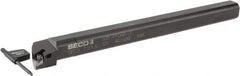Seco - 1.3" Min Bore Diam, 12" OAL, 1" Shank Diam, A-PDQN Indexable Boring Bar - DNMU 332 Insert, Pin Holding Method - Eagle Tool & Supply