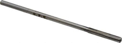 Made in USA - #18 Carbide-Tipped 4 Flute Chucking Reamer - Straight Flute, 0.151" Straight Shank, 1" Flute Length, 4" OAL - Eagle Tool & Supply