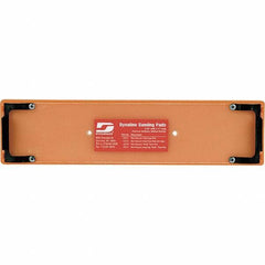 Dynabrade - 11 x 2-3/4" Rectangular Adhesive/PSA Backing Pad - File Board Sander Compatible, Clip Attachment, Nonvacuum Pad, 3/8" Thick, Medium Density - Eagle Tool & Supply