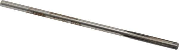 Made in USA - 0.1625" Carbide-Tipped 4 Flute Chucking Reamer - Straight Flute, 0.151" Straight Shank, 1" Flute Length, 4" OAL - Eagle Tool & Supply