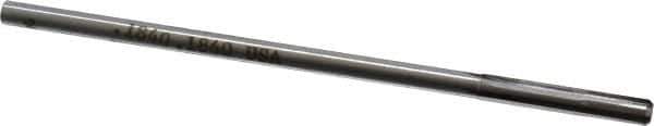 Made in USA - 0.184" Carbide-Tipped 4 Flute Chucking Reamer - Straight Flute, 11/64" Straight Shank, 1-1/8" Flute Length, 4-1/2" OAL - Eagle Tool & Supply