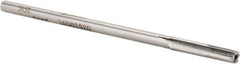 Made in USA - 0.198" Carbide-Tipped 4 Flute Chucking Reamer - Straight Flute, 11/64" Straight Shank, 1-1/8" Flute Length, 4-1/2" OAL - Eagle Tool & Supply