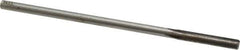 Made in USA - 1/4" Carbide-Tipped 4 Flute Chucking Reamer - Straight Flute, 15/64" Straight Shank, 1-1/2" Flute Length, 6" OAL - Eagle Tool & Supply