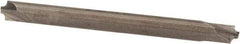 Value Collection - 1/32" Radius, 1/8" Mill Diam, 2 Flute Solid Carbide Corner Rounding End Mill - Double End, Uncoated, 1-1/2" OAL, 1/8" Shank Diam - Eagle Tool & Supply