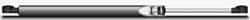 Value Collection - 0.235" Rod Diam, 0.591" Tube Diam, 40 Lb Capacity, Fixed Force Gas Spring - 19.65" Extended Length, 8" Stroke Length, Threaded End, Black Nitrate Coated Piston - Eagle Tool & Supply