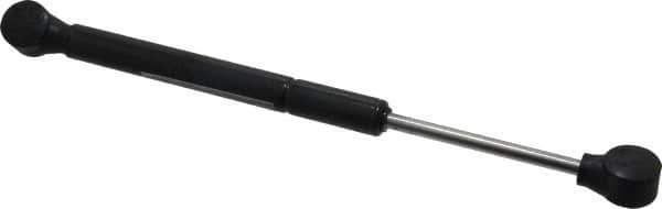 Made in USA - 0.24" Rod Diam, 0.59" Tube Diam, 50 Lb Capacity, Hydraulic Dampers - Compression, 10.02" Extended Length, 3" Stroke Length, Plastic Ball Socket, Chrome-Plated Piston - Eagle Tool & Supply