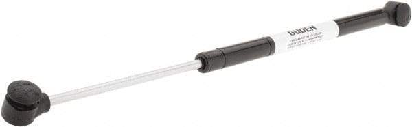Made in USA - 0.24" Rod Diam, 0.59" Tube Diam, 50 Lb Capacity, Hydraulic Dampers - Compression, 15.02" Extended Length, 5" Stroke Length, Plastic Ball Socket, Chrome-Plated Piston - Eagle Tool & Supply