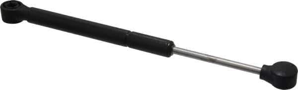 Made in USA - 0.32" Rod Diam, 0.87" Tube Diam, 100 Lb Capacity, Hydraulic Dampers - Extension, 12.24" Extended Length, 4" Stroke Length, Plastic Ball Socket, Chrome-Plated Piston - Eagle Tool & Supply