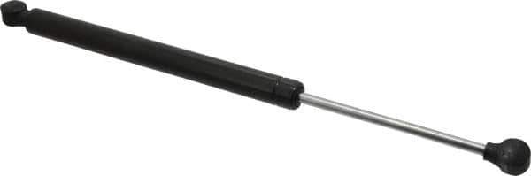 Made in USA - 0.32" Rod Diam, 0.87" Tube Diam, 100 Lb Capacity, Hydraulic Dampers - Extension, 17.01" Extended Length, 6" Stroke Length, Plastic Ball Socket, Chrome-Plated Piston - Eagle Tool & Supply