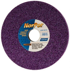 Norton - 7" Diam x 1-1/4" Hole x 1/2" Thick, G Hardness, 60 Grit Surface Grinding Wheel - Ceramic, Type 1, Medium Grade, 3,600 Max RPM, Vitrified Bond, No Recess - Eagle Tool & Supply