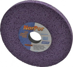 Norton - 7" Diam x 1-1/4" Hole x 1/2" Thick, H Hardness, 60 Grit Surface Grinding Wheel - Ceramic, Type 1, Medium Grade, 3,600 Max RPM, Vitrified Bond, No Recess - Eagle Tool & Supply
