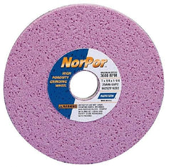 Norton - 14" Diam x 5" Hole x 2" Thick, H Hardness, 46 Grit Surface Grinding Wheel - Aluminum Oxide, Type 5, Coarse Grade, 2,320 Max RPM, Vitrified Bond, One-Side Recess - Eagle Tool & Supply
