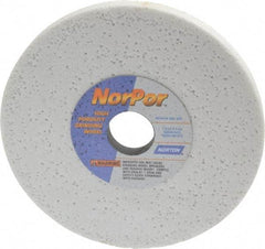 Norton - 7" Diam x 1-1/4" Hole x 1/2" Thick, H Hardness, 60 Grit Surface Grinding Wheel - Aluminum Oxide, Type 1, Medium Grade, 3,600 Max RPM, Vitrified Bond, No Recess - Eagle Tool & Supply