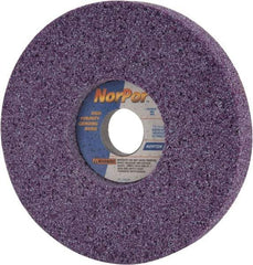 Norton - 7" Diam x 1-1/4" Hole x 1" Thick, H Hardness, 46 Grit Surface Grinding Wheel - Ceramic, Type 5, Coarse Grade, 3,600 Max RPM, Vitrified Bond, One-Side Recess - Eagle Tool & Supply