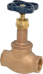 NIBCO - 3/4" Pipe, Threaded Ends, Bronze Integral Globe Valve - Bronze Disc, Screw-In Bonnet, 200 psi WOG, 125 psi WSP, Class 125 - Eagle Tool & Supply