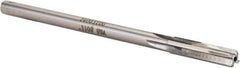 Made in USA - 0.31" Carbide-Tipped 8 Flute Chucking Reamer - Straight Flute, 9/32" Straight Shank, 1-1/2" Flute Length, 6" OAL - Eagle Tool & Supply